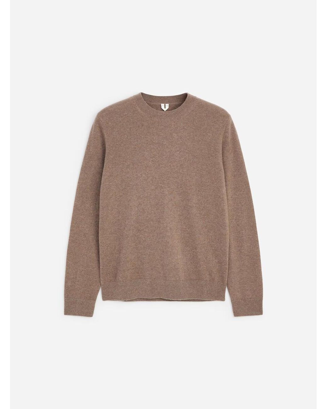 ARKET Brown Pure Cashmere Crew-Neck Jumper for men