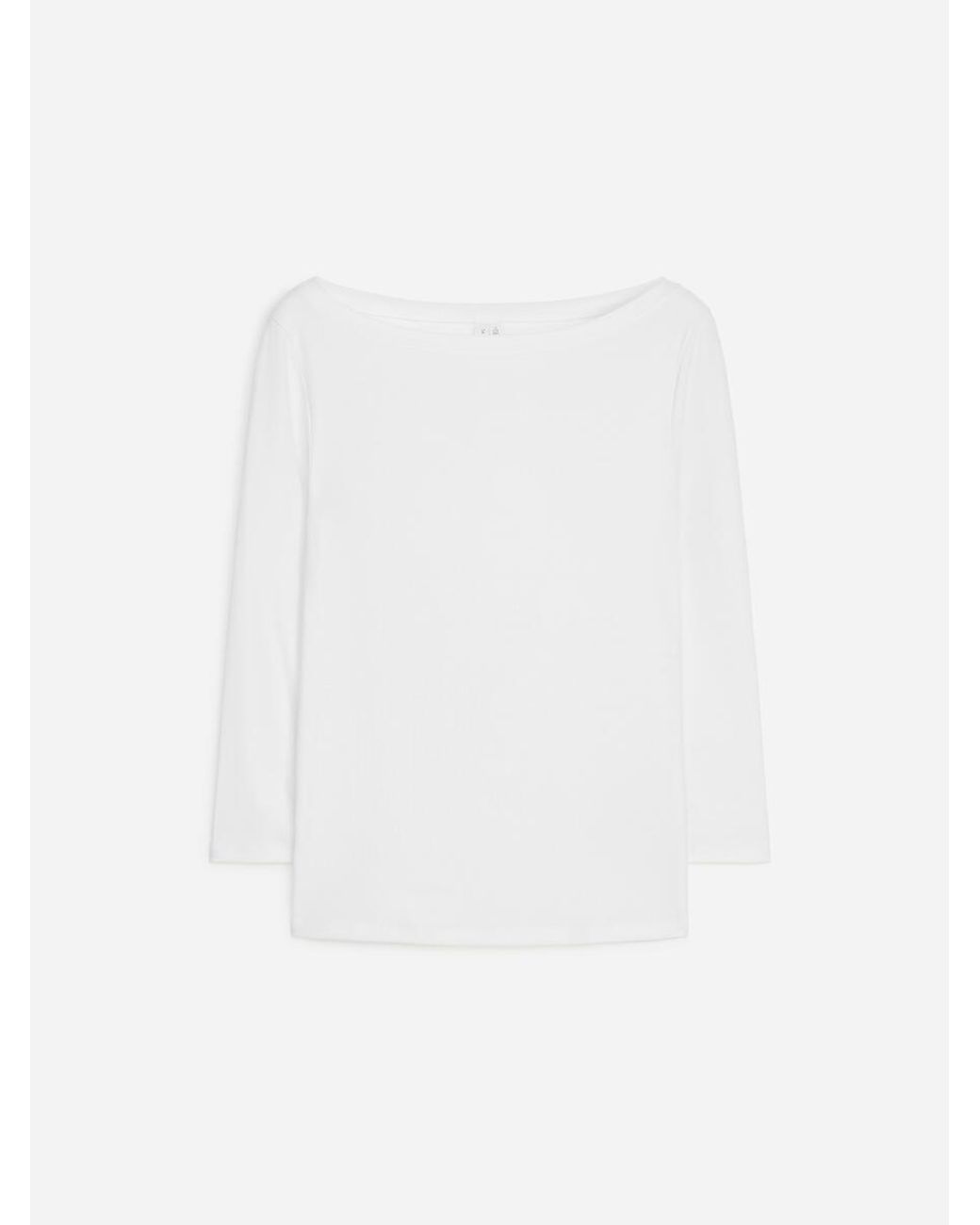 ARKET White Boat-Neck Top