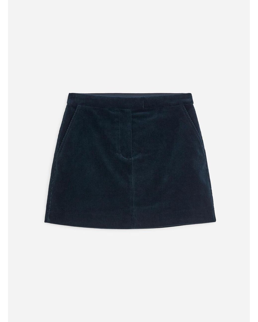 ARKET Blue Corduroy Mini Skirt