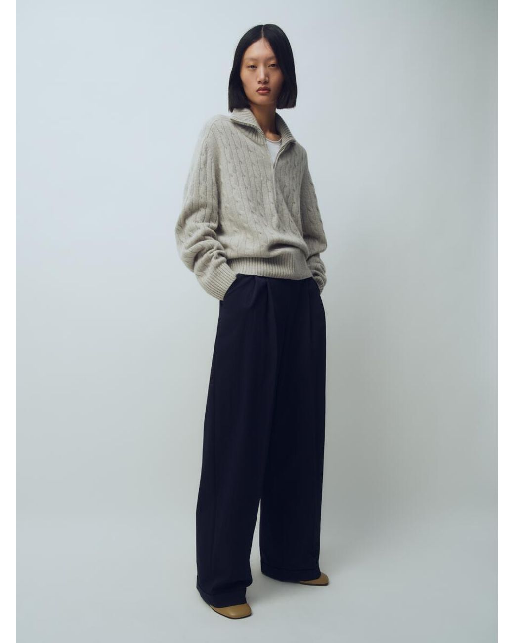 ARKET Natural Relaxed Chino Trousers