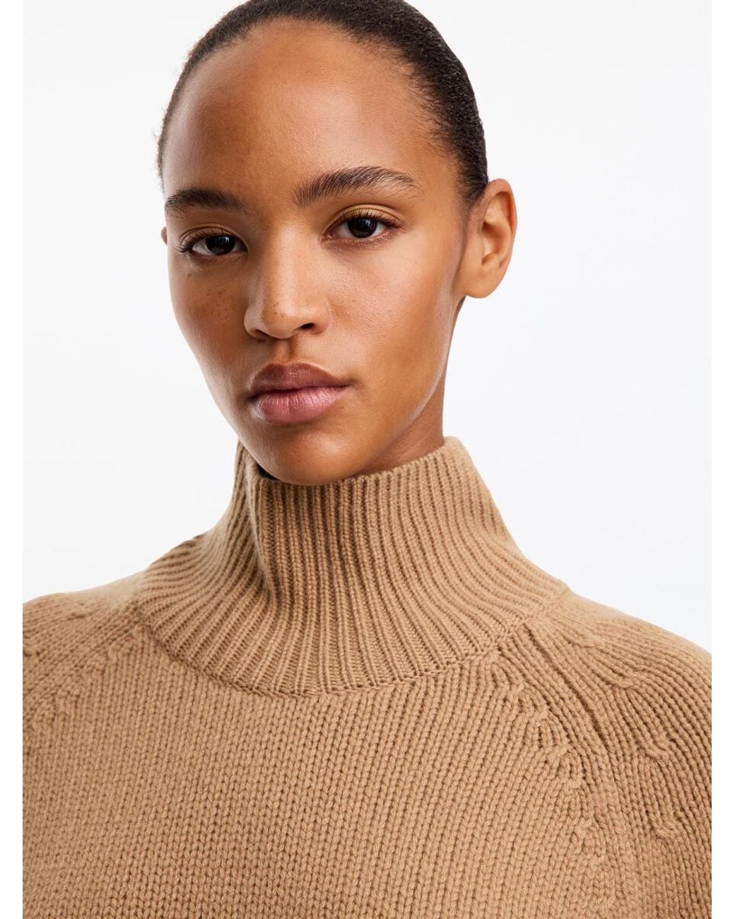 ARKET Natural Chunky Pure Cashmere Jumper