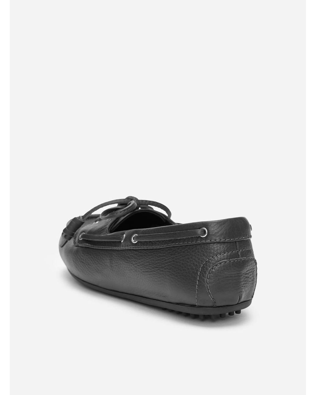 ARKET White Leather Boat Shoes