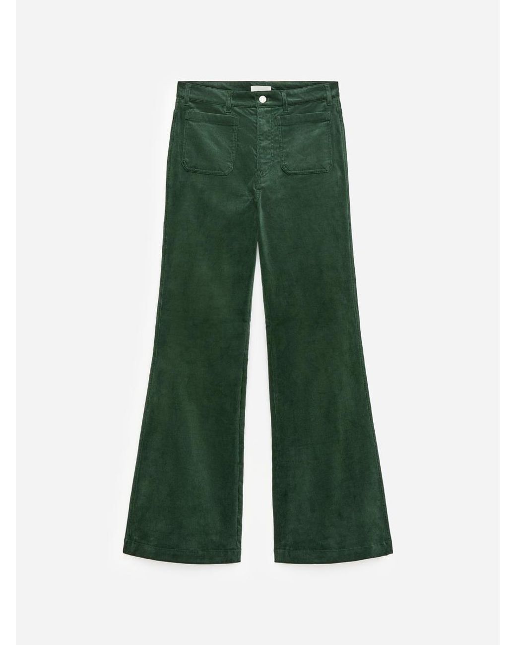 ARKET Green Lupine Flared Corduroy Jeans
