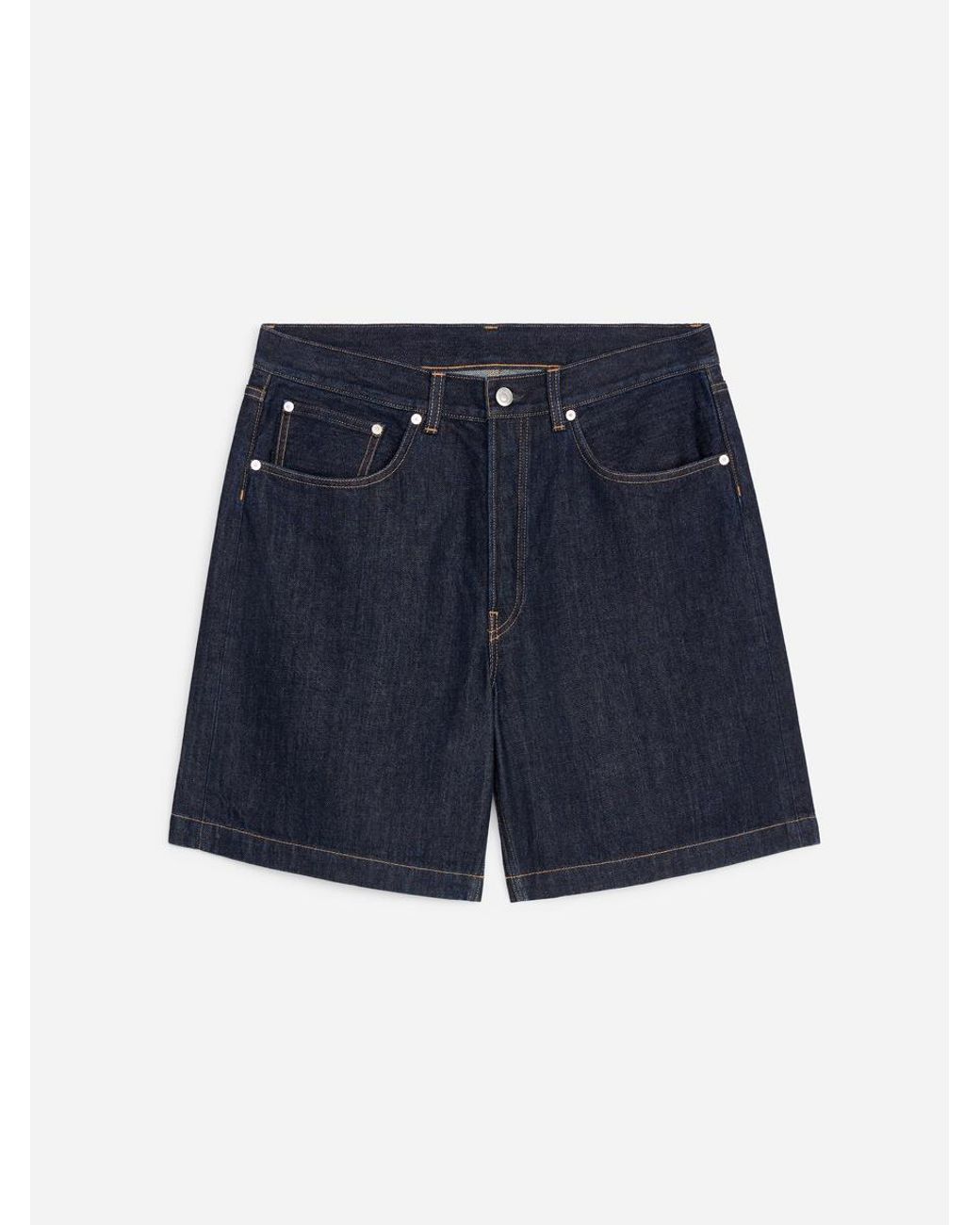 ARKET Blue Relaxed Denim Shorts for men