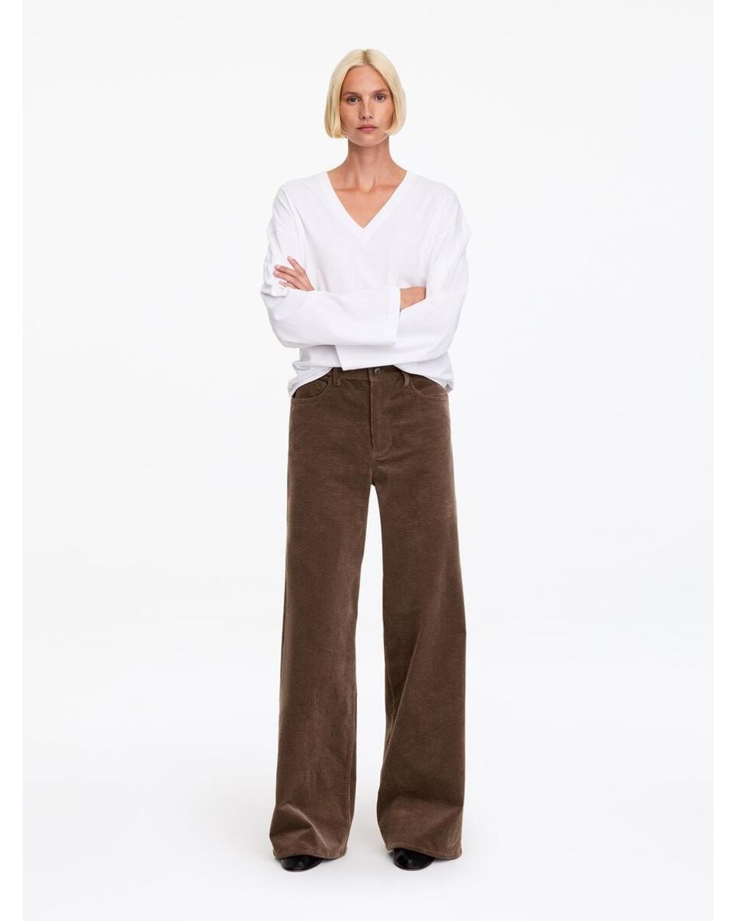 ARKET White Corduroy Trousers