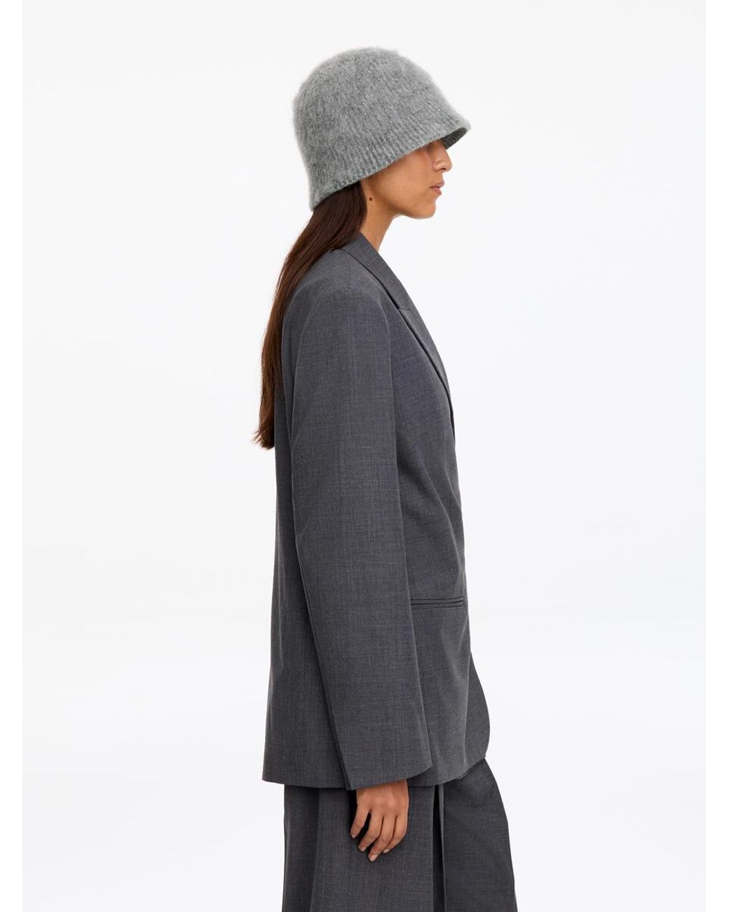 ARKET Gray Bucket Hat