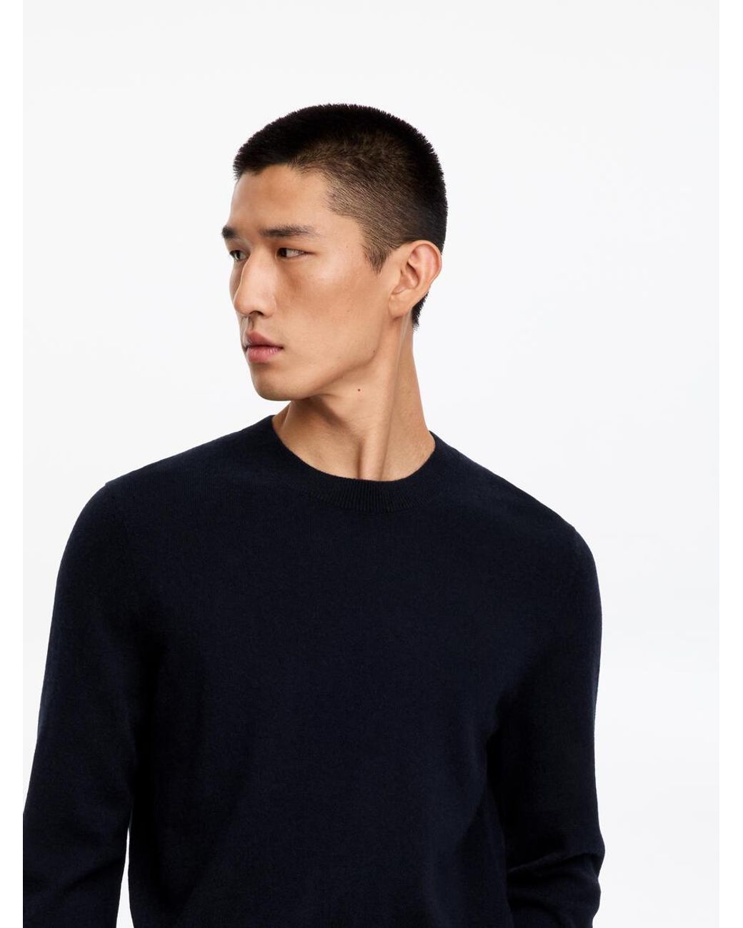 ARKET Blue Pure Cashmere Crew-Neck Jumper for men