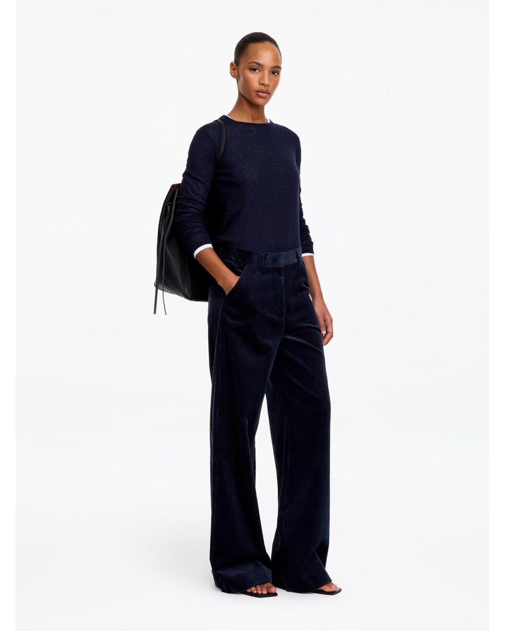 ARKET Blue Corduroy Trousers