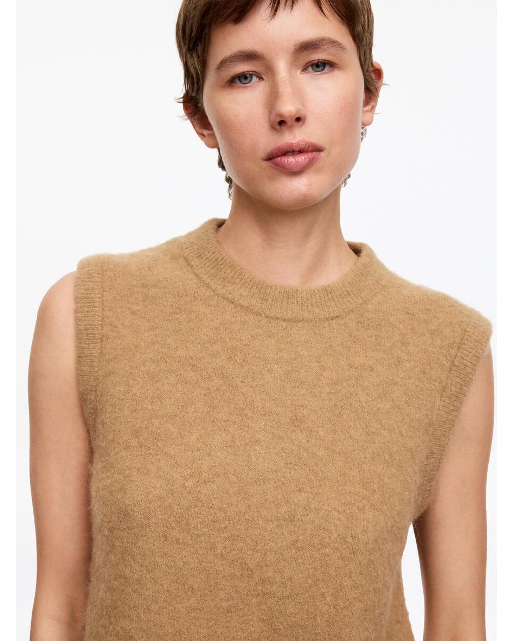 ARKET Natural Alpaca-Wool Blend Vest