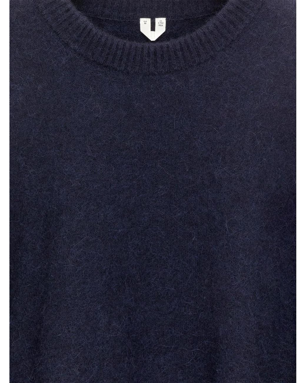 ARKET Blue Alpaca-wool Blend Jumper