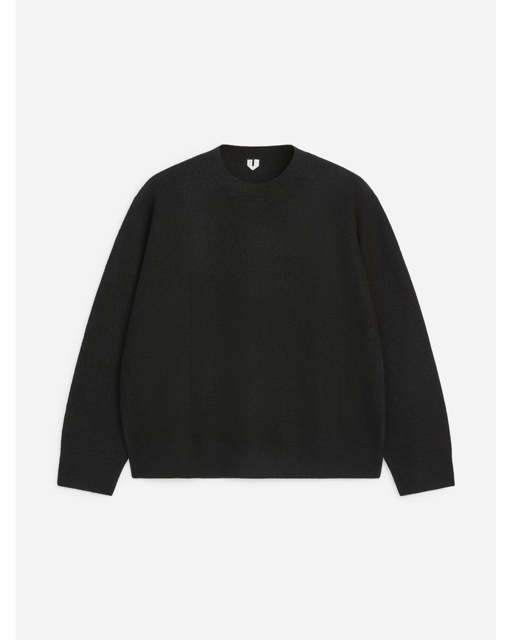 ARKET Black Boiled-Wool Jumper for men