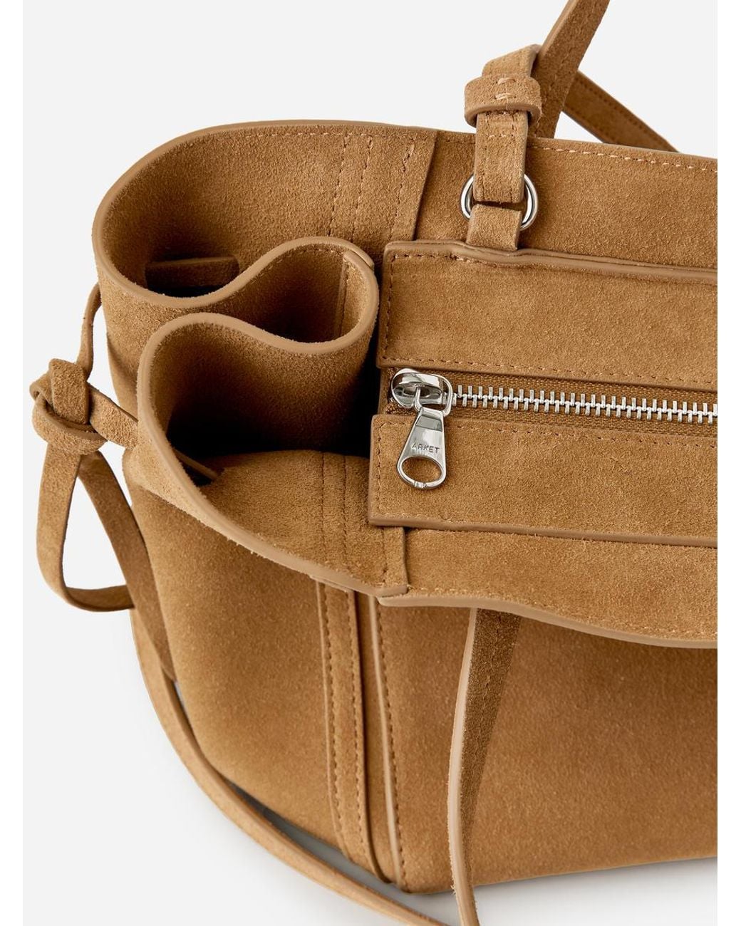 ARKET Blue Leather Tote Bag