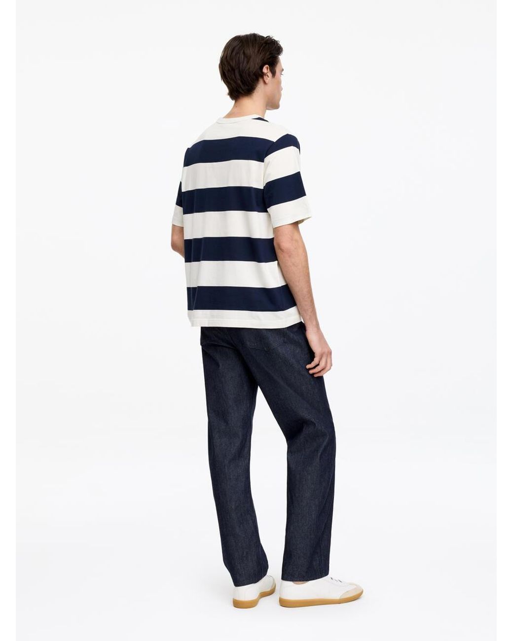 ARKET Blue Relaxed Cotton T-Shirt for men