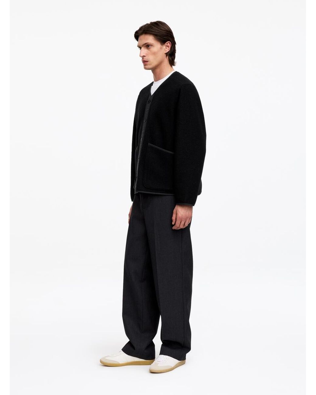 ARKET Black Wool Liner Jacket for men