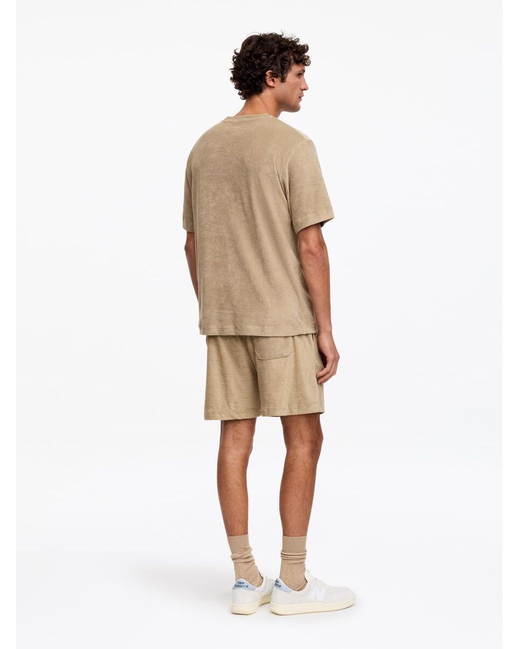 ARKET Natural Cotton Towelling T-Shirt for men