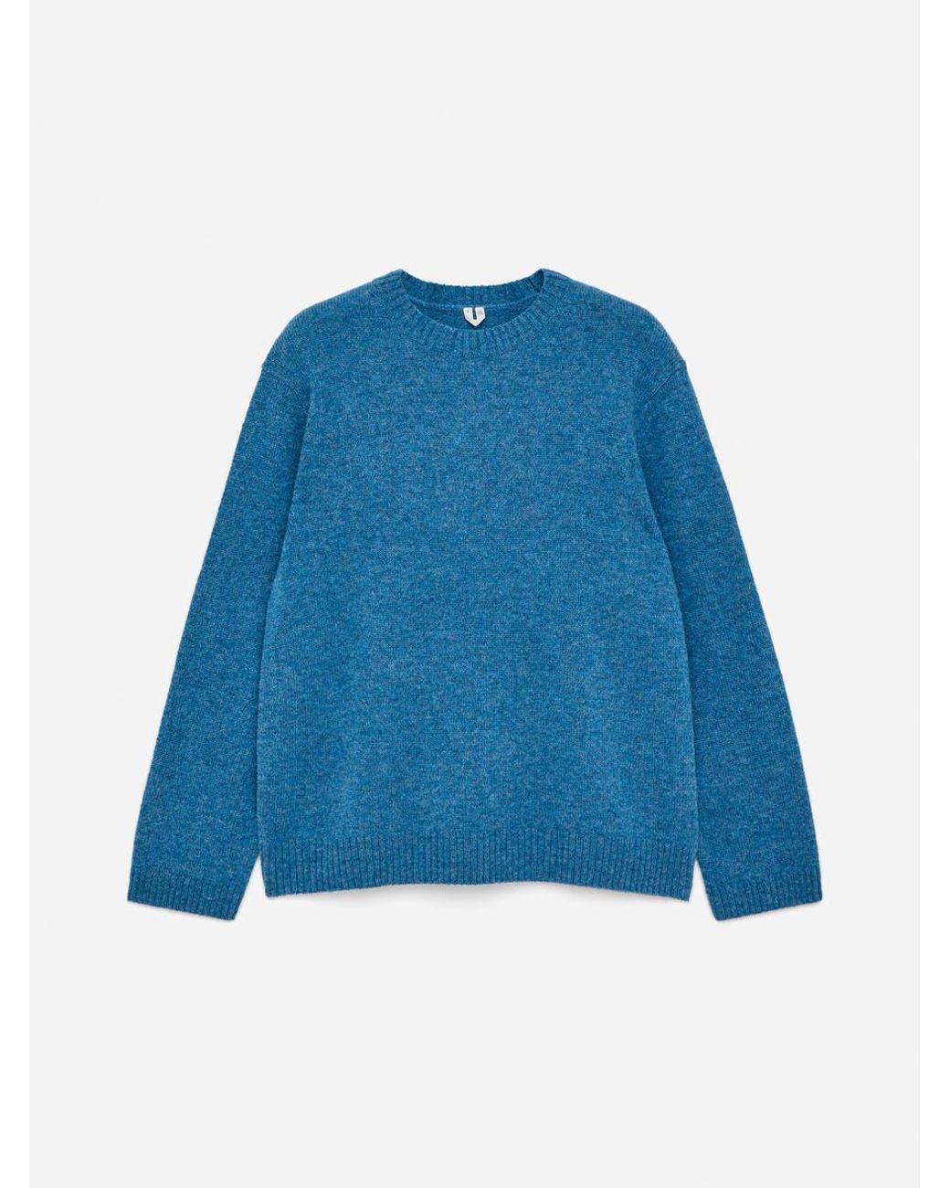 ARKET Blue Crew-Neck Wool Jumper for men