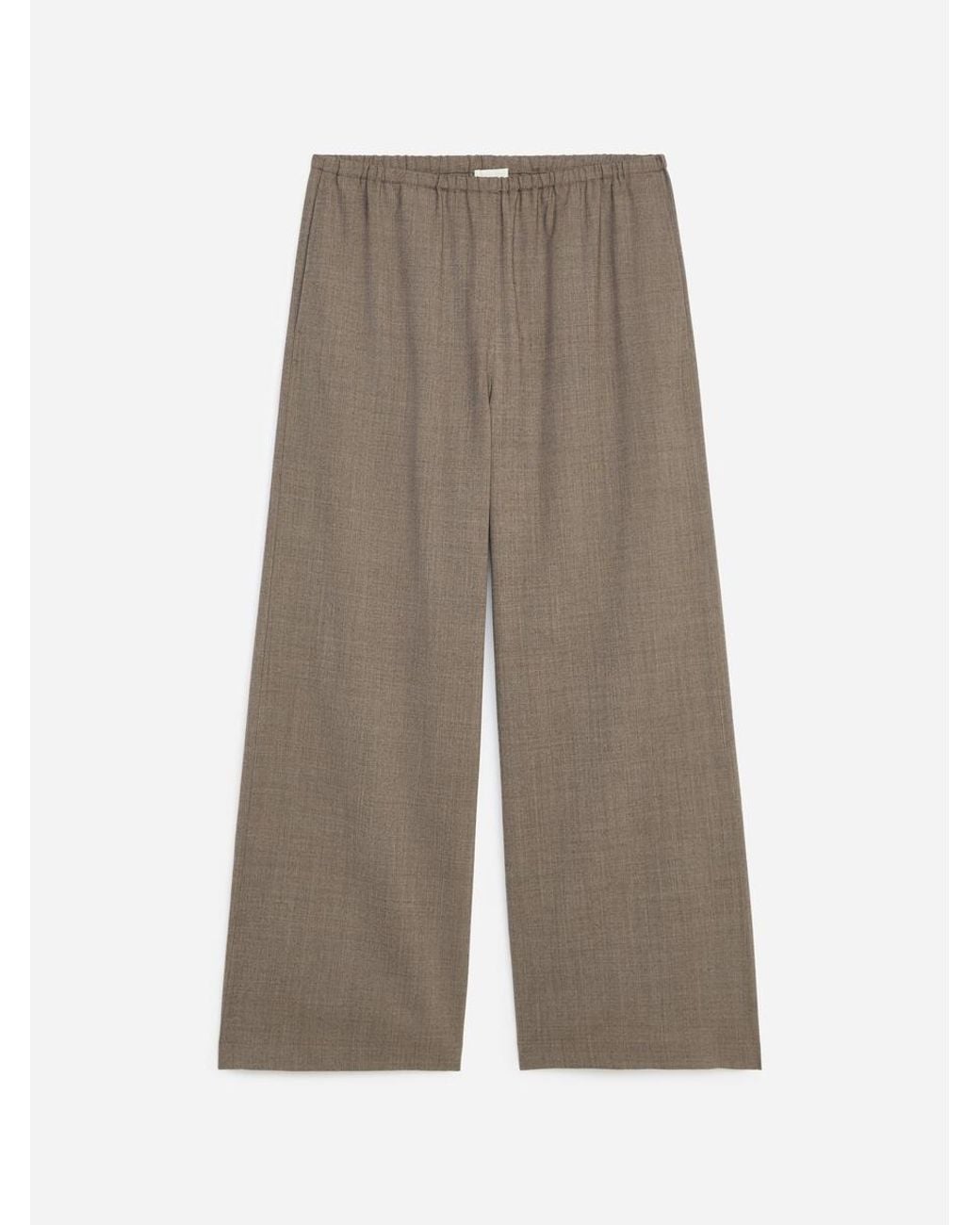ARKET White Wool-Blend Flannel Trousers