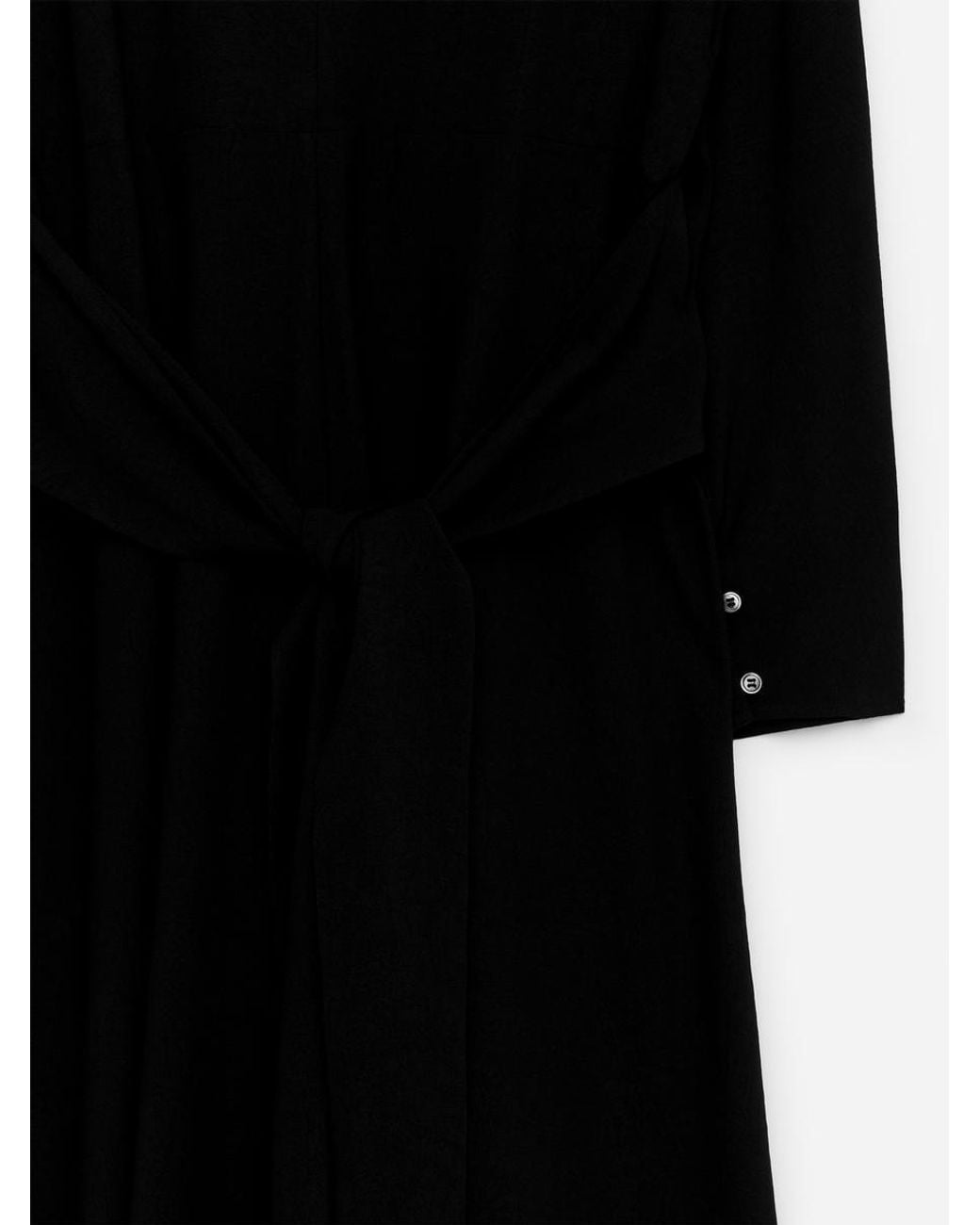 ARKET Black Tie-Waist Maxi Dress