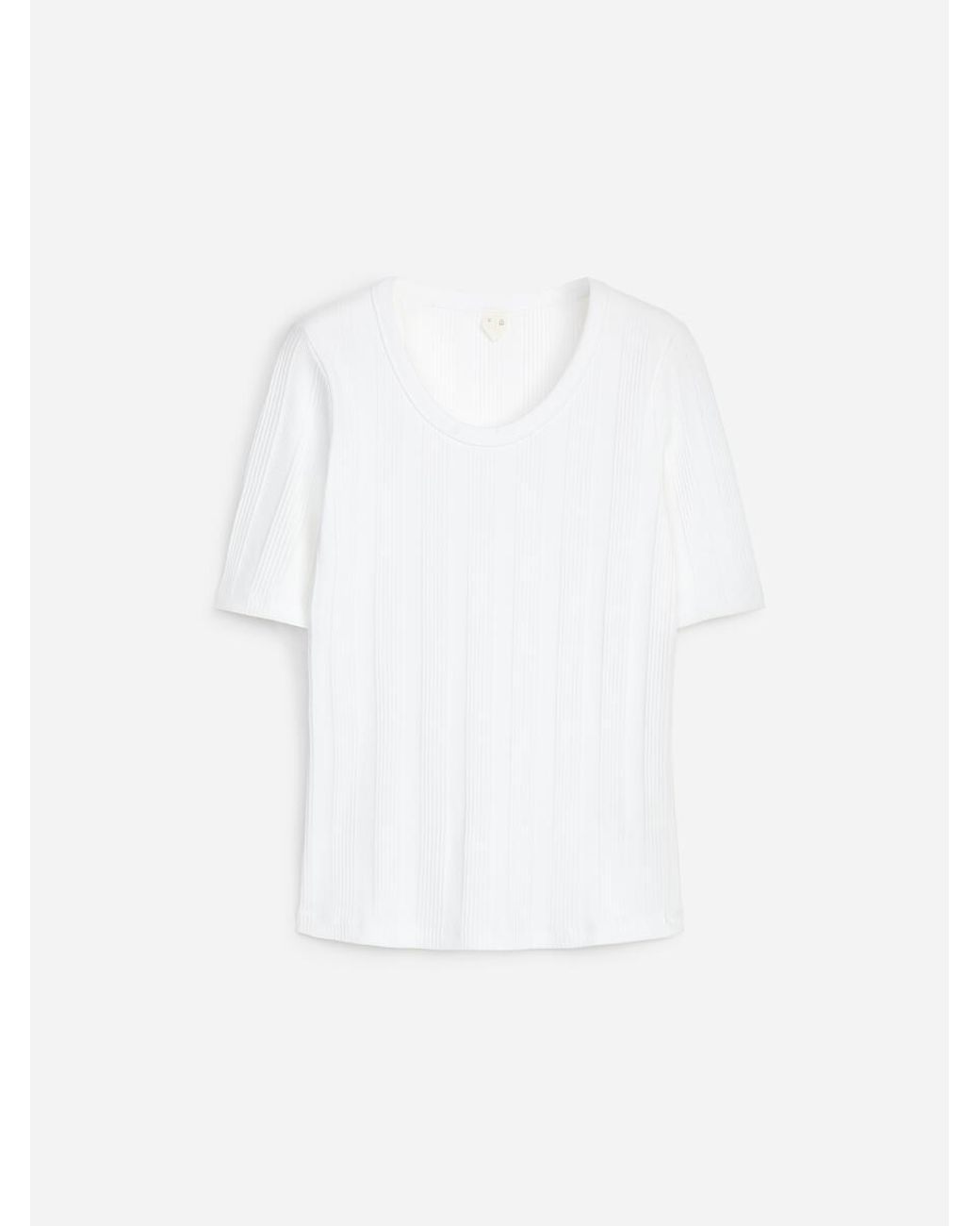 ARKET White Rib T-Shirt