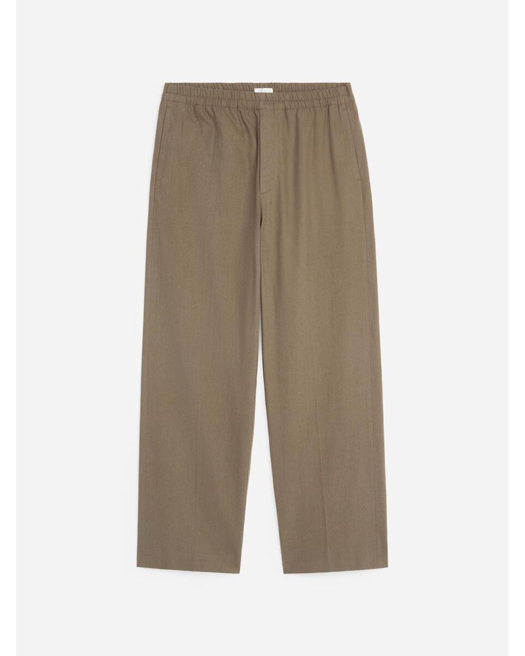ARKET Natural Loose Linen Blend Trousers for men