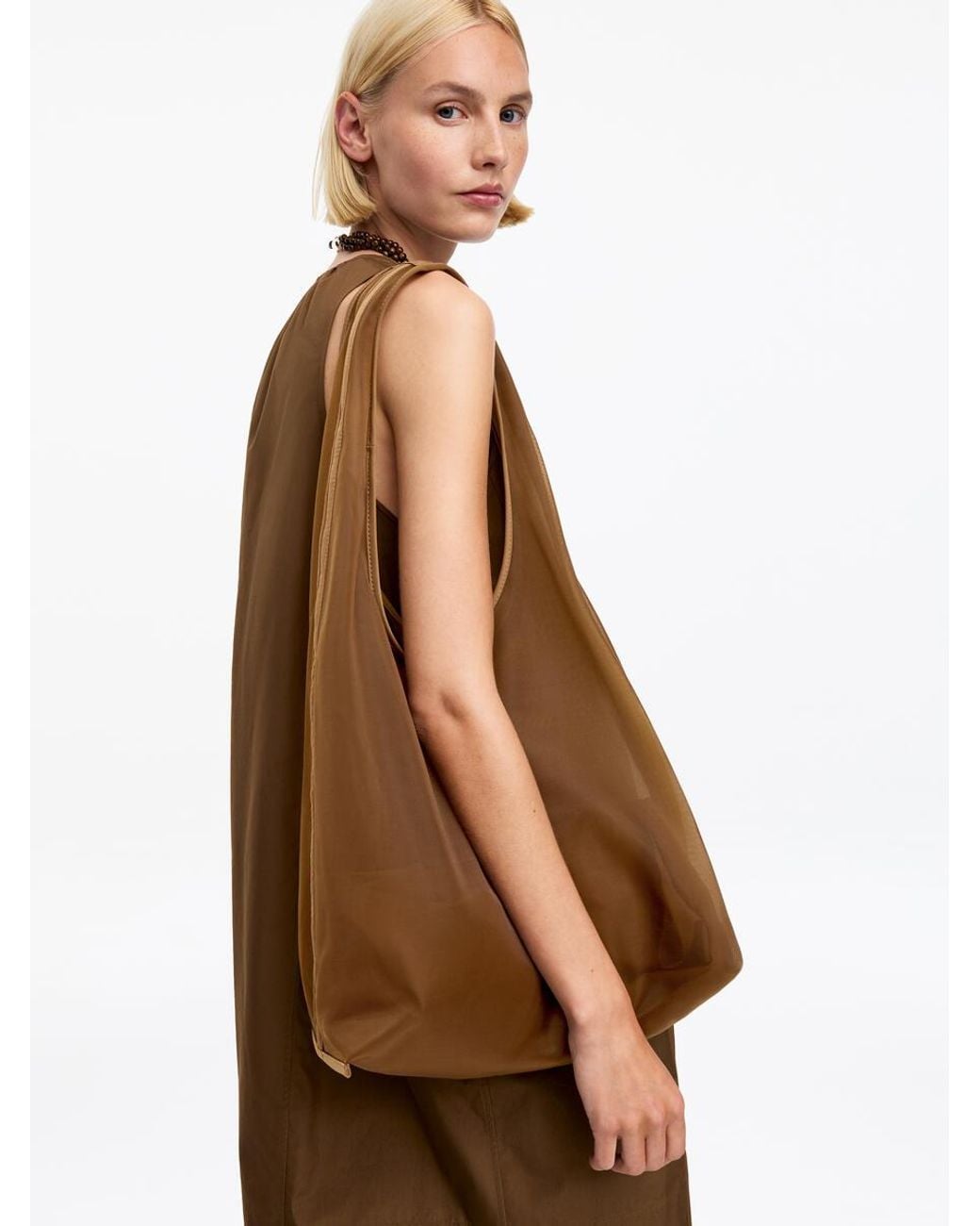 ARKET Natural Mesh Tote Bag