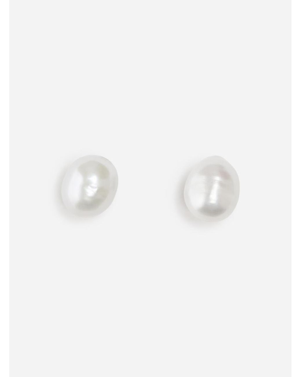 ARKET Brown Pearl Stud Earrings