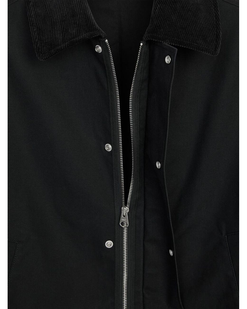 ARKET Black Short Waxed Jacket for men