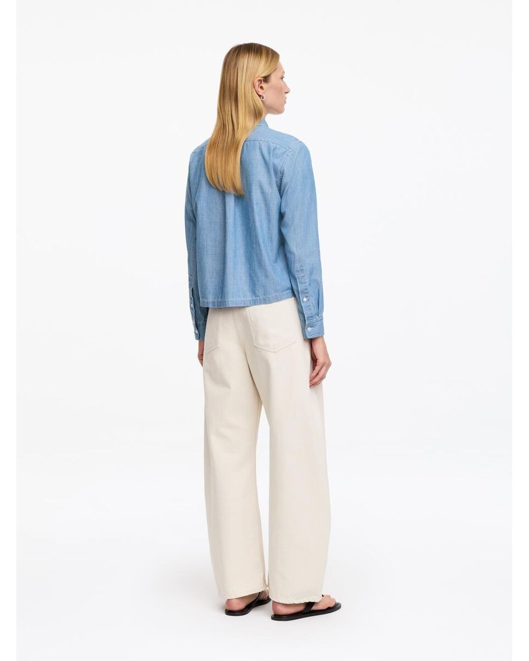 ARKET Blue Denim Chambray Shirt