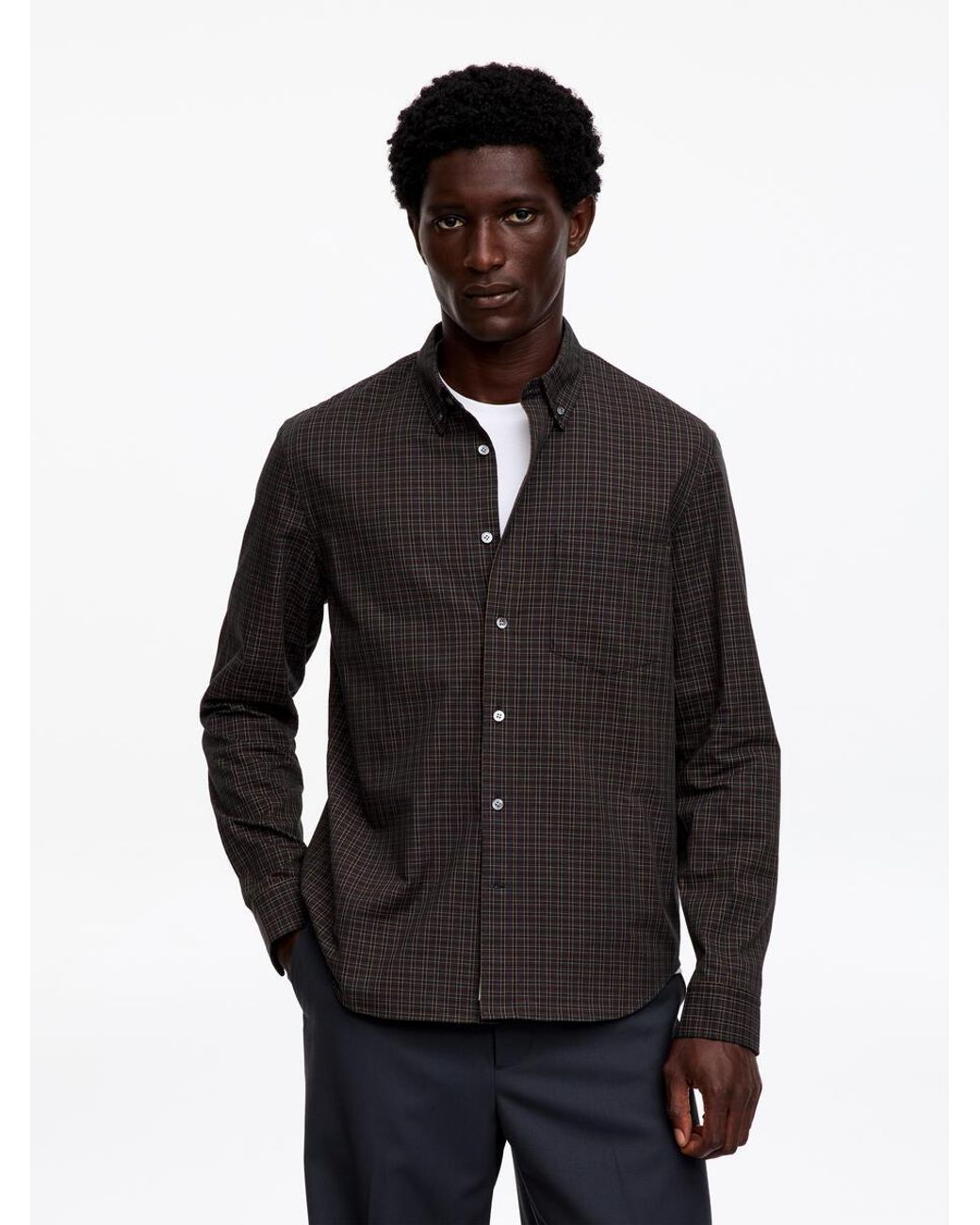 ARKET Black Regular Twill Shirt for men