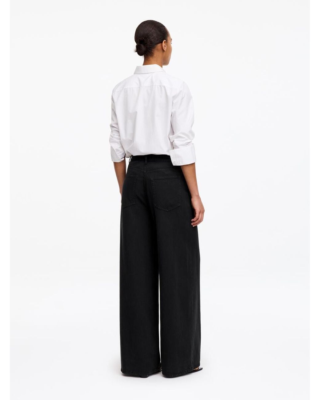 ARKET White Wide Trousers