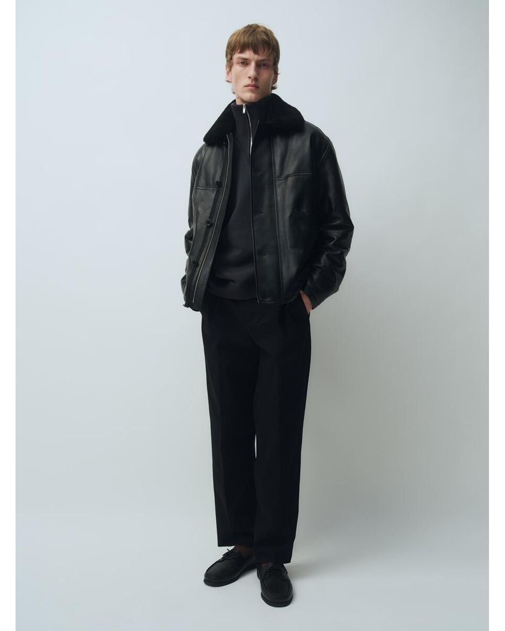 ARKET Black Relaxed Chinos for men
