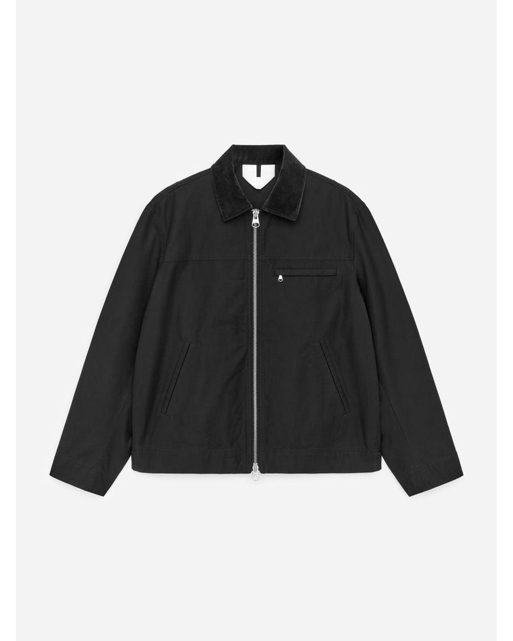 ARKET Black Cotton Canvas Jacket for men