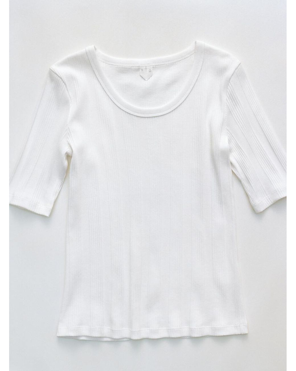 ARKET White Rib T-Shirt