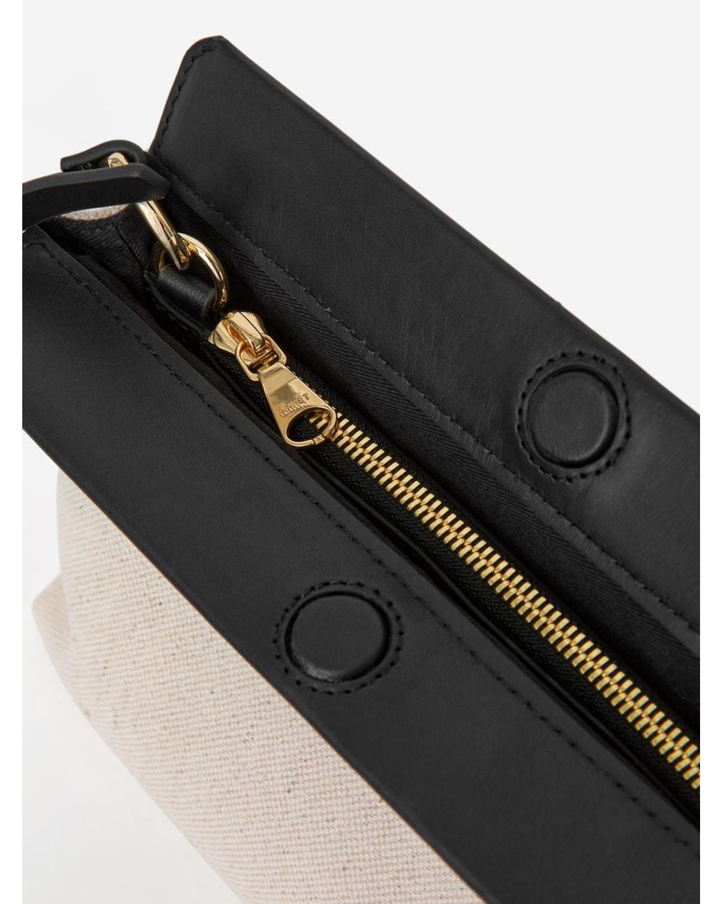 ARKET White Canvas-Leather Bag
