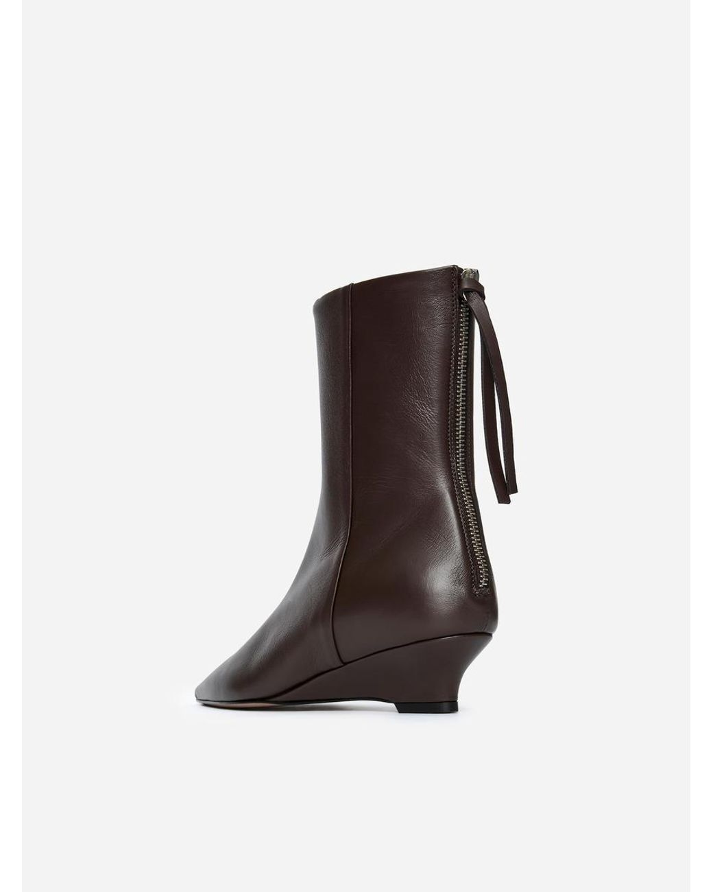 ARKET Blue Wedge Ankle Boots