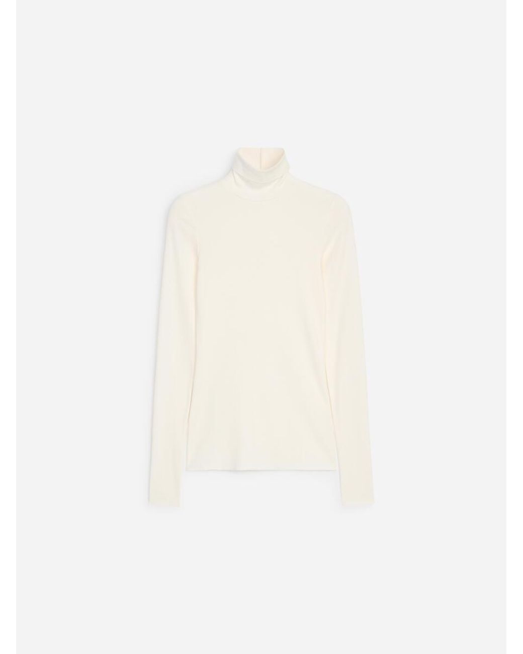 ARKET White Roll-Neck Cotton Top
