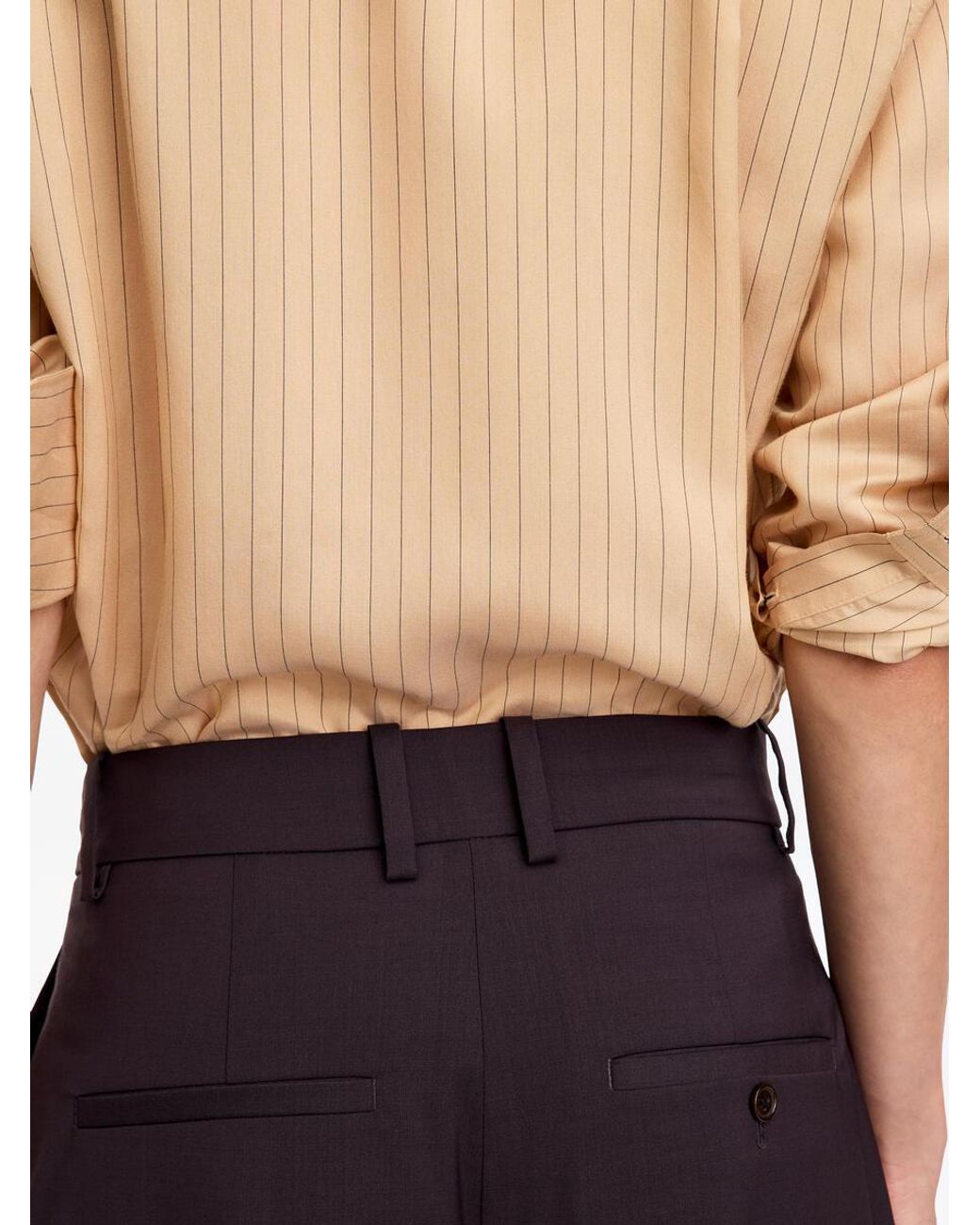 ARKET Purple Wide Tailored Trousers