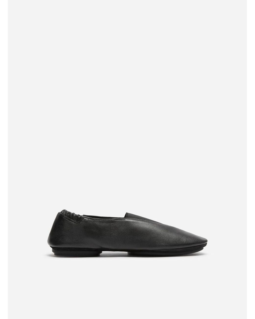 ARKET Black Sporty Leather Ballerinas