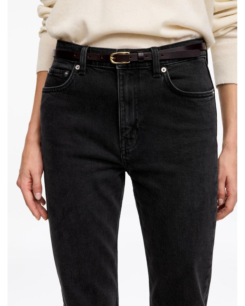 ARKET Black Jade Long Slim Jeans