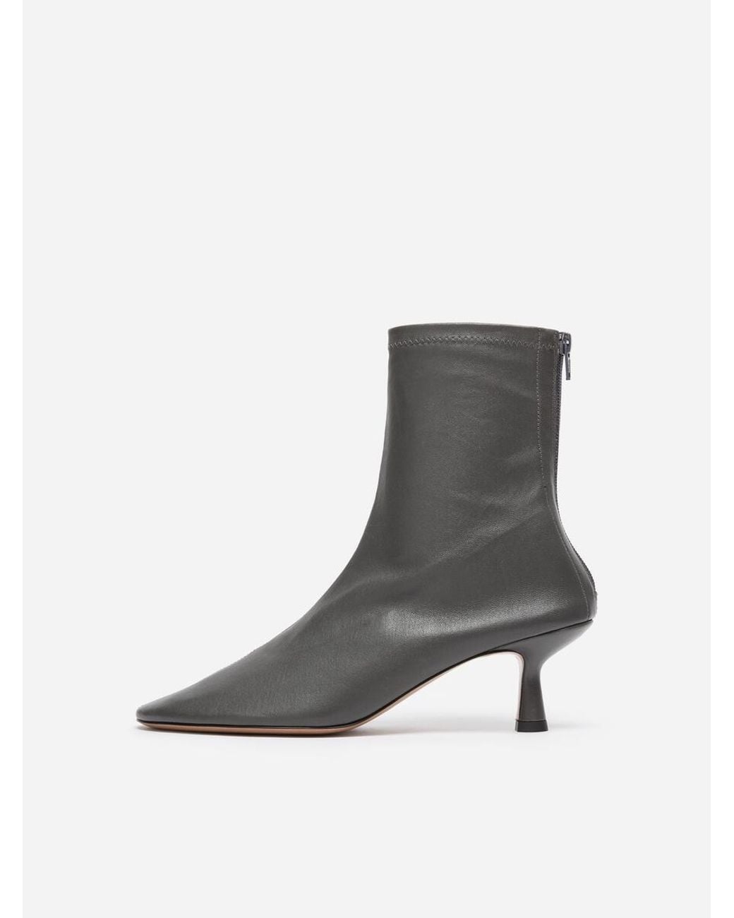 ARKET White Leather Sock Boots