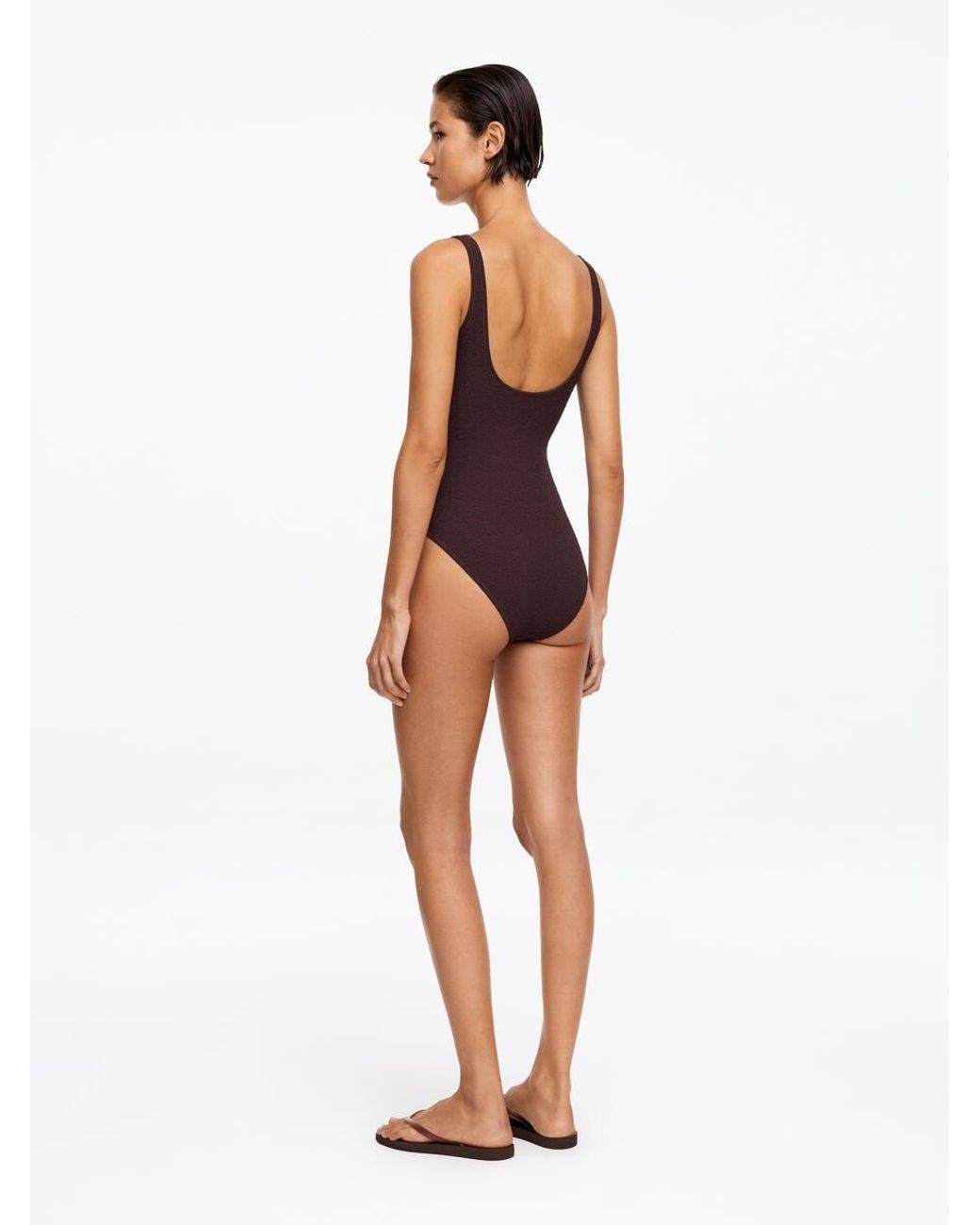 ARKET White Structured Swimsuit