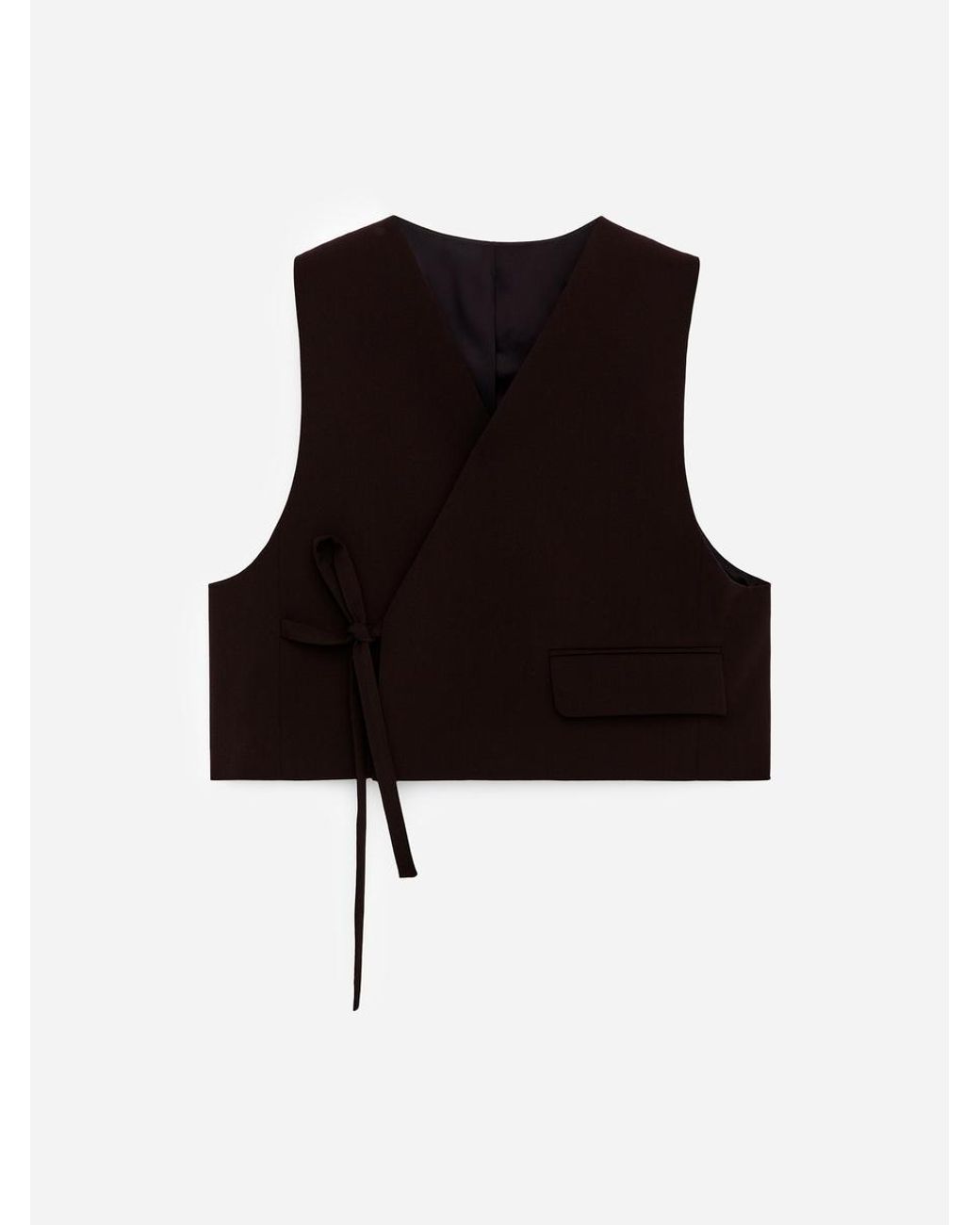 ARKET Black Crop Vest