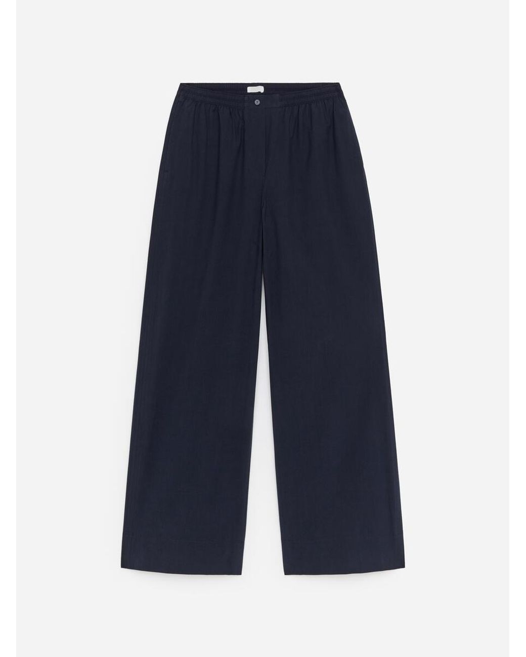 ARKET Blue Relaxed Cotton Trousers