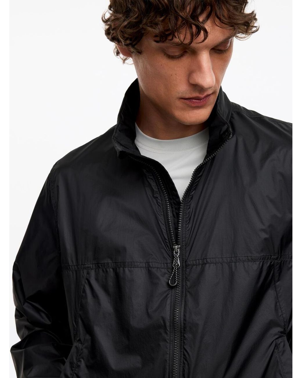 ARKET Black Active Windbreaker for men