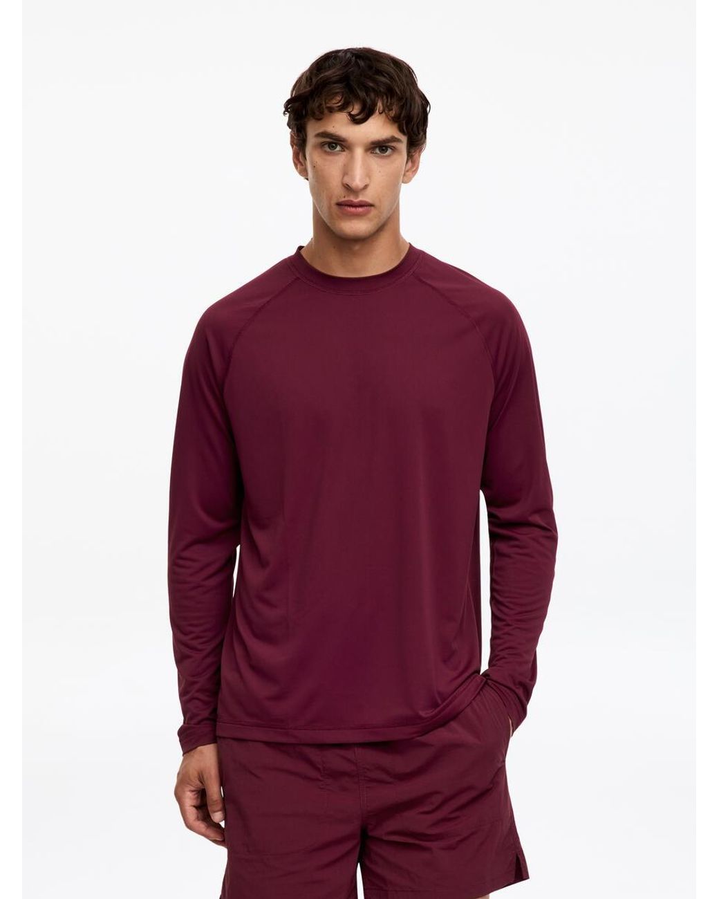 ARKET Red Active Long-Sleeve Top for men