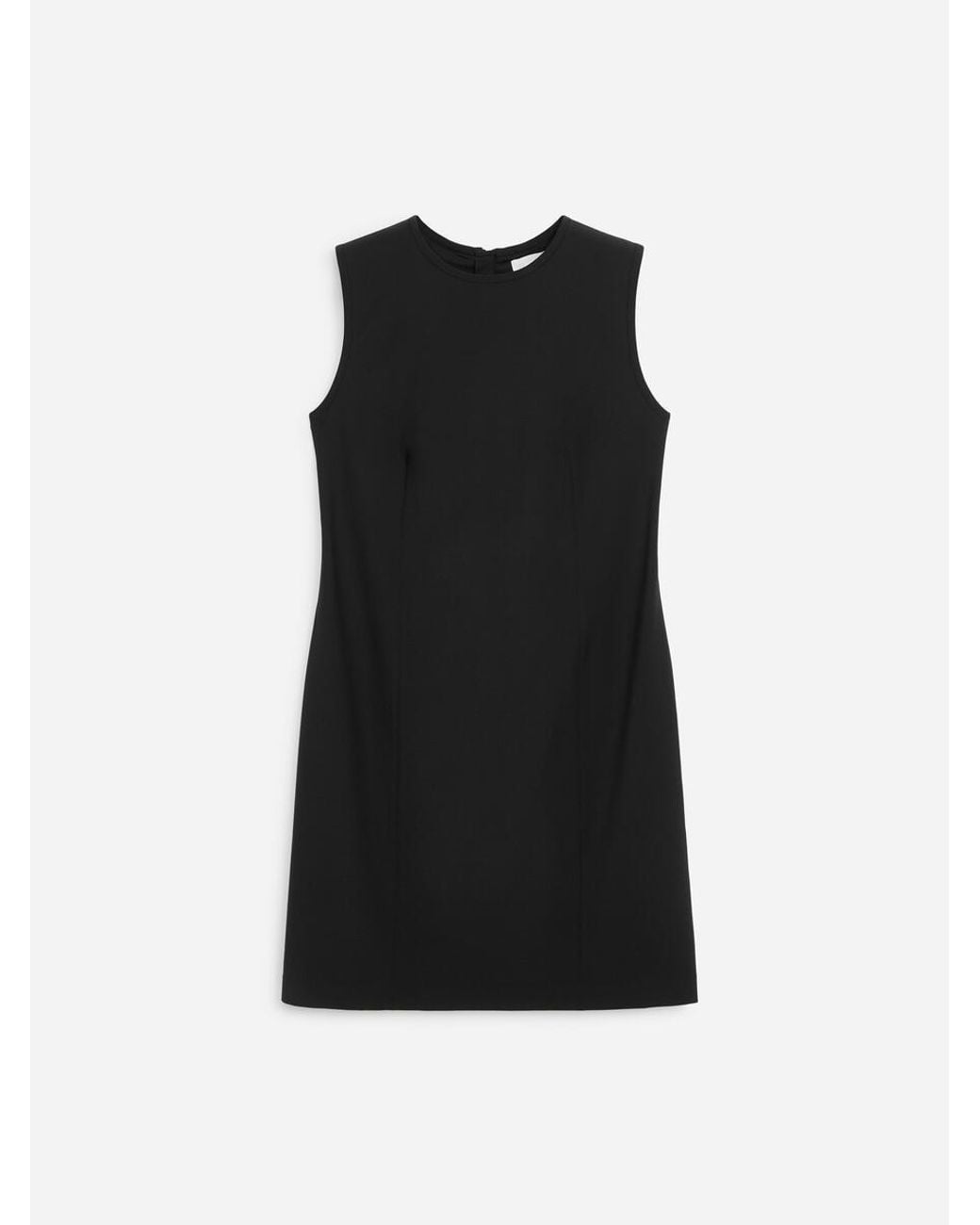 ARKET Black Wool-Blend Shift Dress