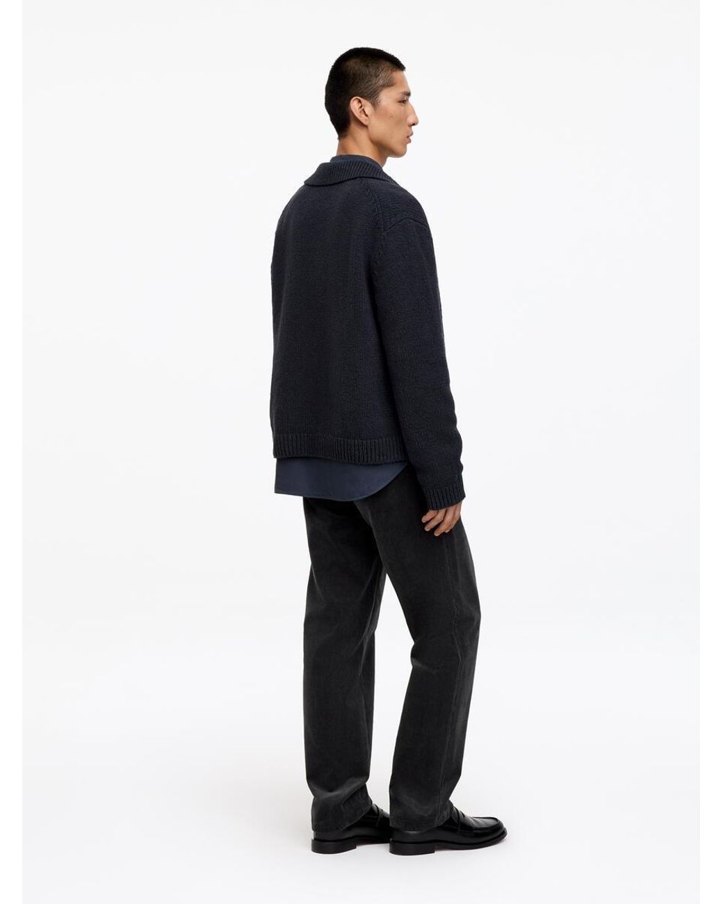 ARKET Blue Regular Corduroy Trousers for men