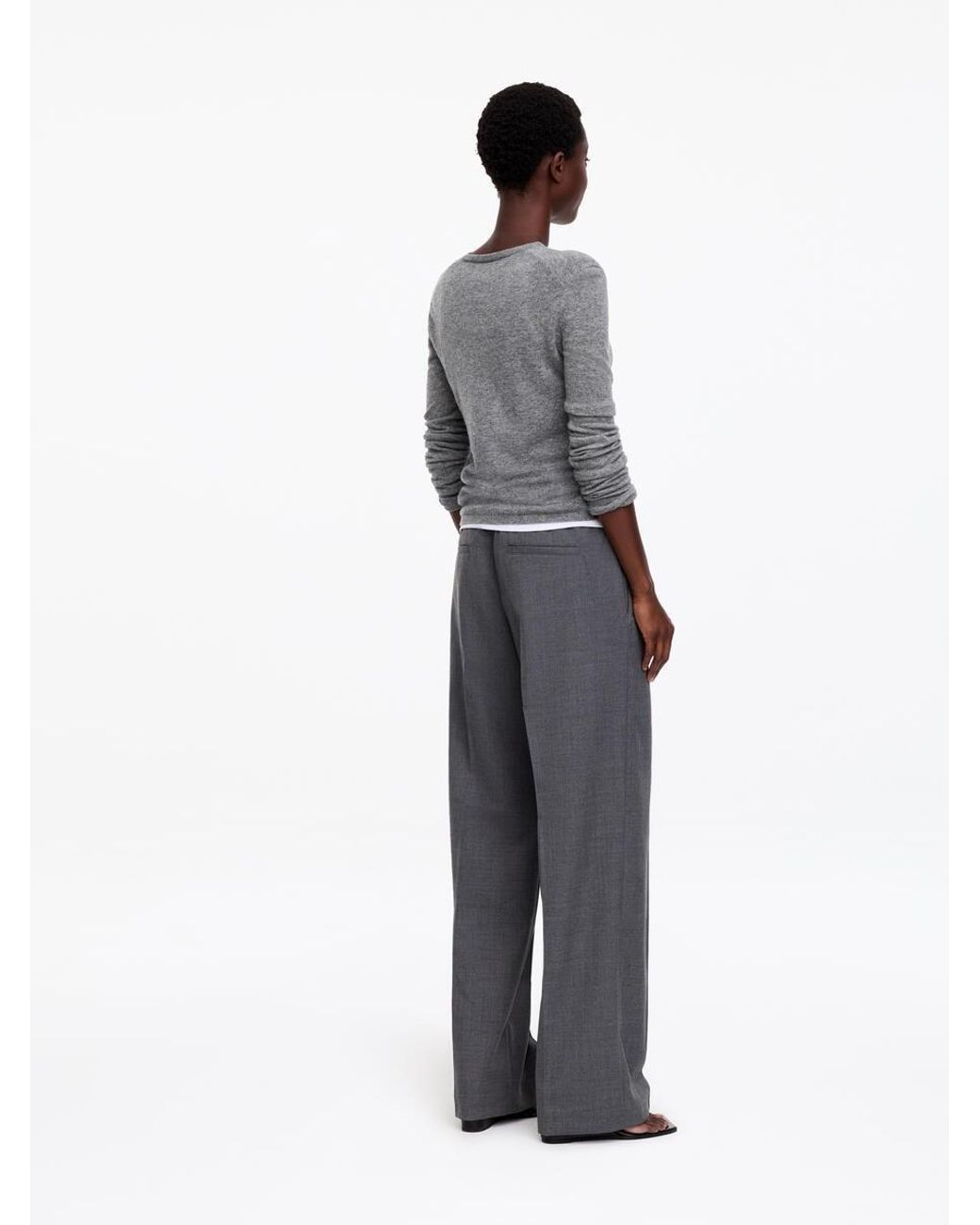 ARKET Elastic Waist Tailored Trousers