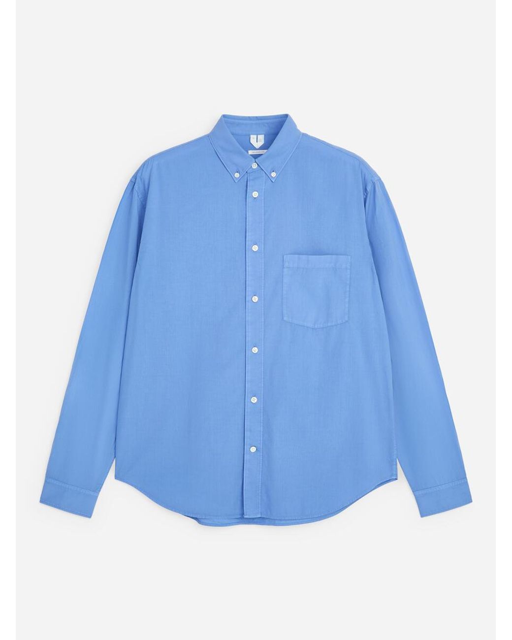 ARKET Blue Relaxed Poplin Shirt for men