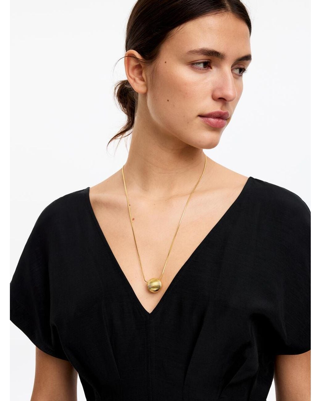 ARKET Black Pendant Necklace